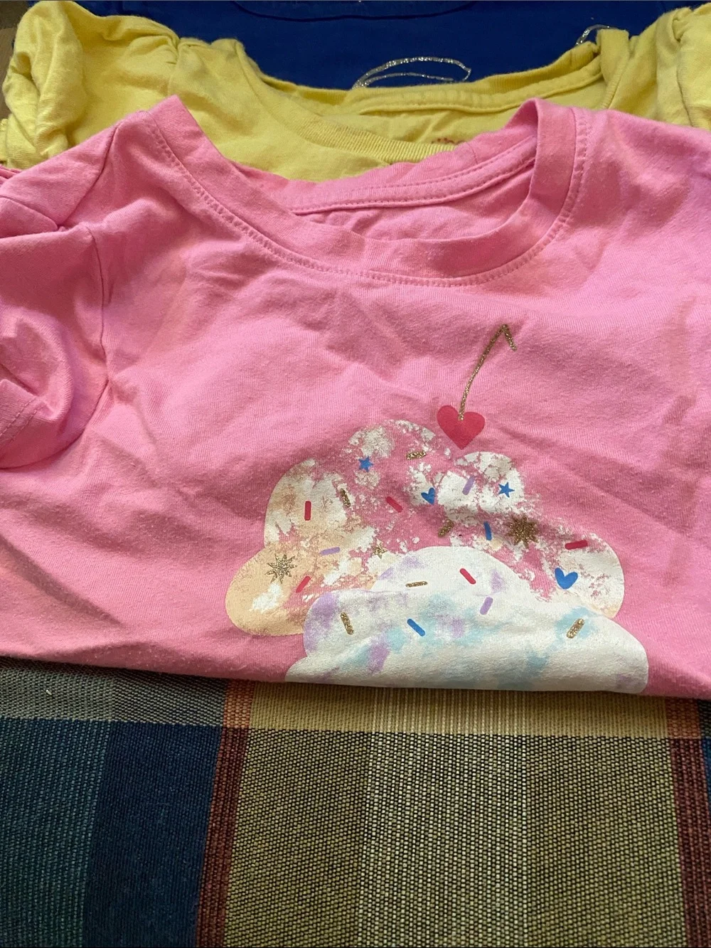 OshKosh B'gosh Bright Yellow Monkey Graphic Short Sleeve Tee